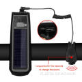 Multifunzione 3 in 1 350 Lumen a energia solare Luce anteriore 3 modalità Feele in bicicletta USB con corno da 120 dB e Power Bank